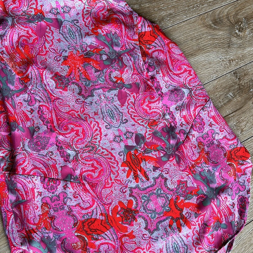 Cabi Bright Pink & Red Sleeveless Top Size Small - Picture 5 of 5